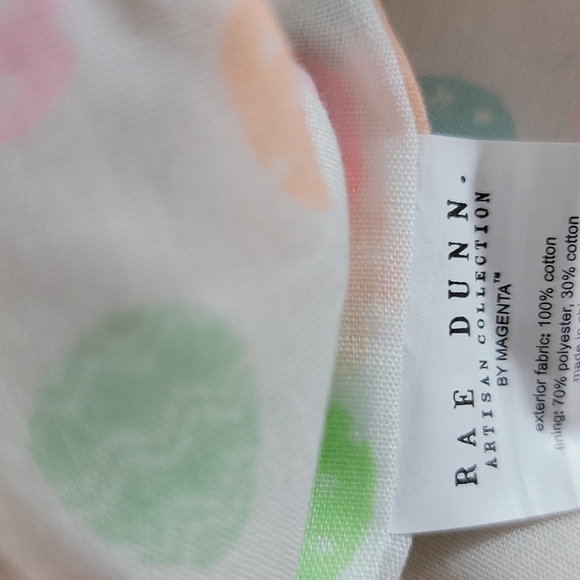 Rae Dunn Hoppy Easter Canvas Easter Basket - Picture 5 of 6